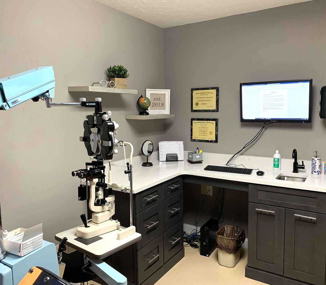 Exam room at Vidalia Eyecare